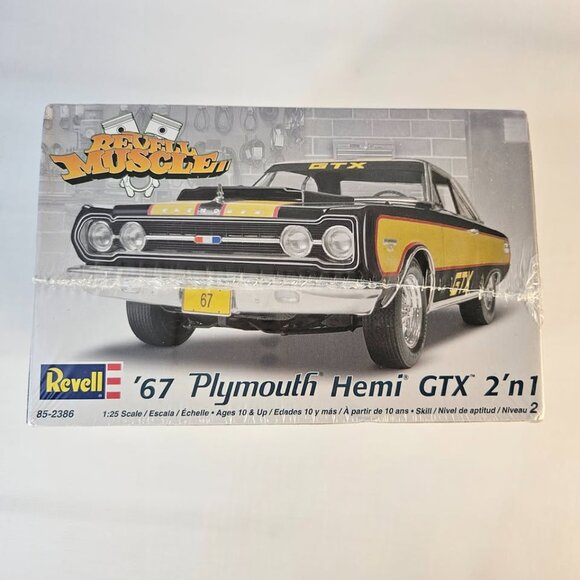 Revell Model Kit '67 Hemi Plymouth GTX 2N1 1/25 Scale Sealed - Picture 5 of 6